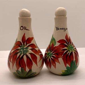 Tenerife Pottery Oil and Vinegar Bottle Set
